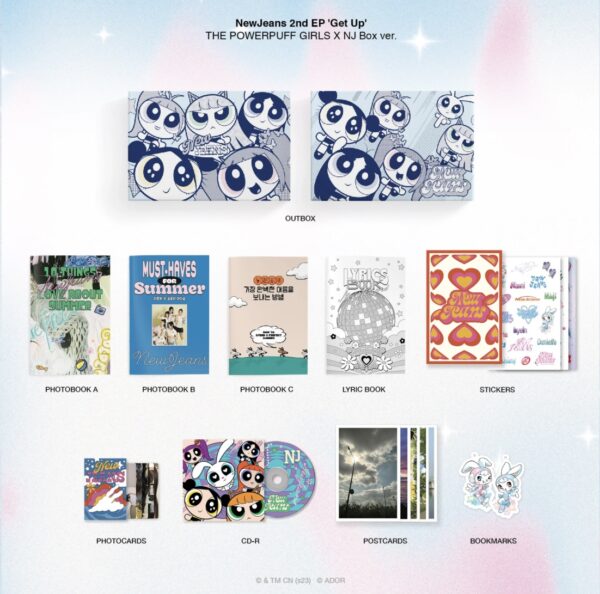 NewJeans - 2ND EP ALBUM [Get Up] (THE POWERPUFF GIRLS X NJ Box ver.) (Random Ver.) - Imagen 2