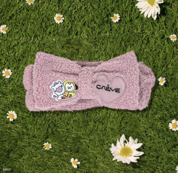 The Creme Shop BT21 BABY Plush Spa Teddy Headyband™ - Lavender Fluff