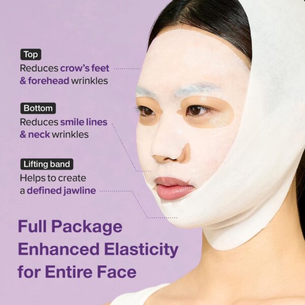 Numbuzin - No.9 NAD Bio Lifting Full Cover Facial Mask +GWP (Reafirma Cuello y Rostro) - Imagen 3