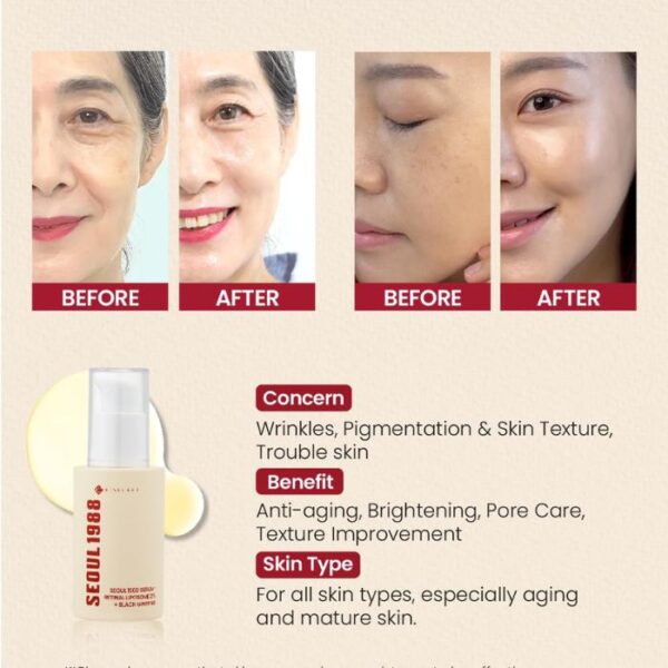 K-SCRET - SEOUL 1988 Serum : Retinal Liposome 2% + Black Ginseng - Imagen 3