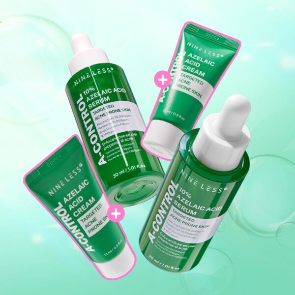 Nine Less - Azelaic Acid Serum Duo Set (Free Gift : 2 Azelaic Acid Cream 15ml) - Imagen 2